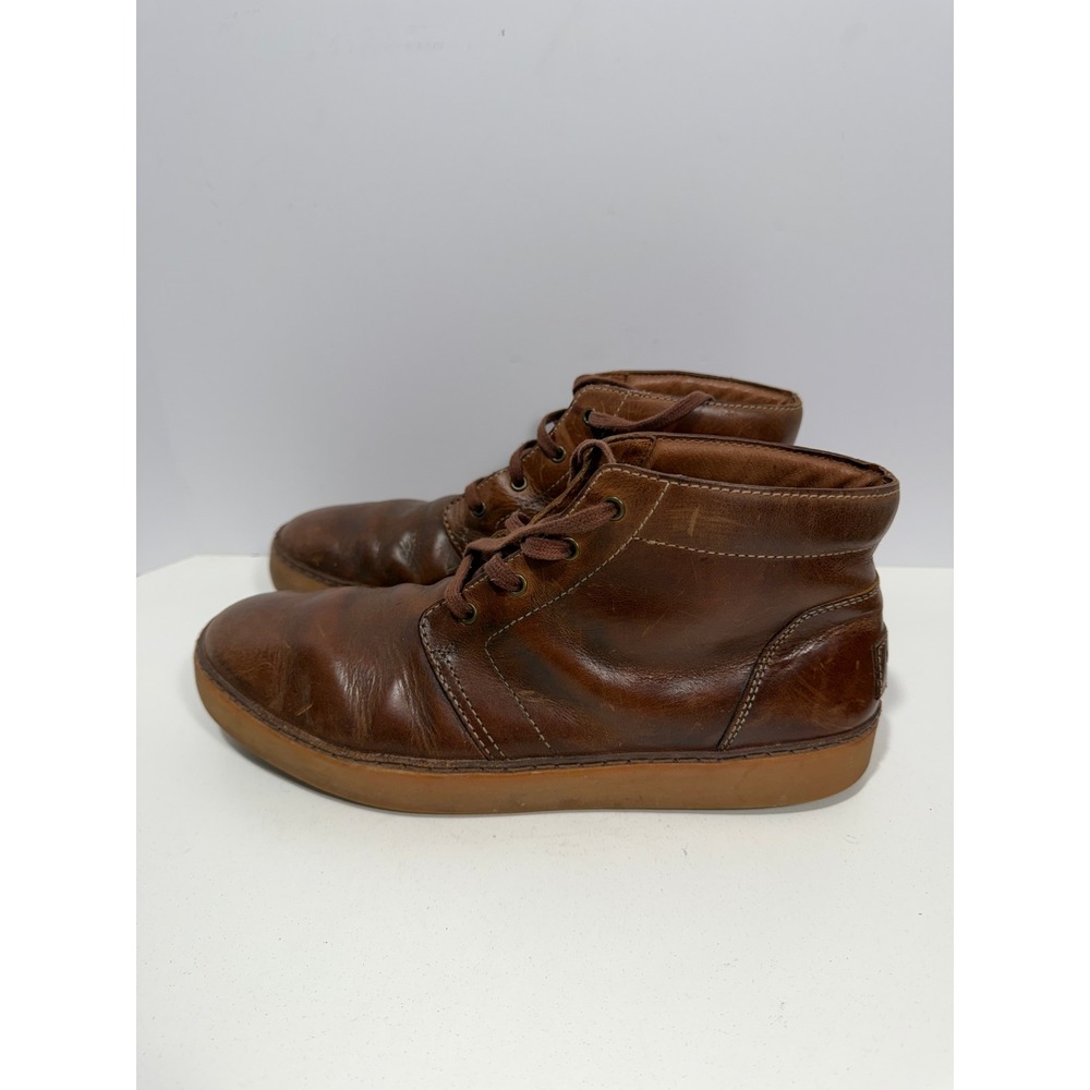 UGG Australia Hepner Mens 11 Chestnut Brown Leather Chukka Boots vintage Sneaker